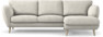 Madison Lux - 2-sits soffa med schäslong höger - Vit