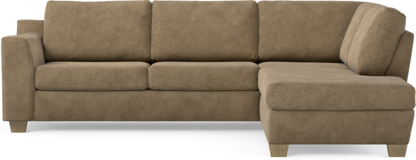 Friday - 2,5-sits soffa med divan höger - Brun