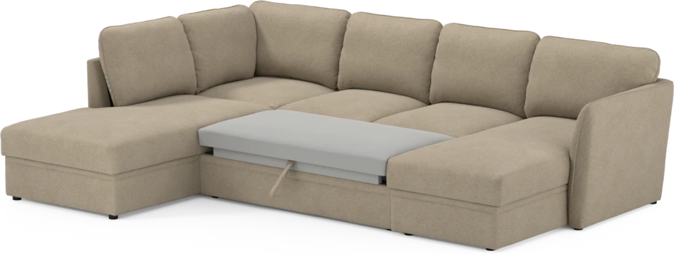 Öland - Bäddsoffa med divan vänster och schäslong höger - Beige