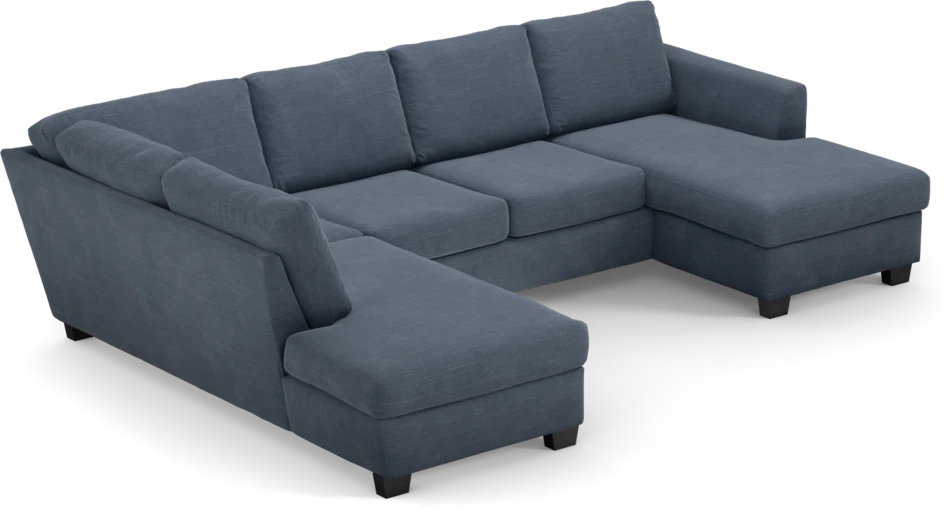 Friday - 3-sits soffa med divan vänster och schäslong höger - Blå