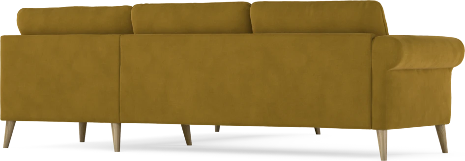 Bridge - Hörnsoffa, 2+2-sits - Gul