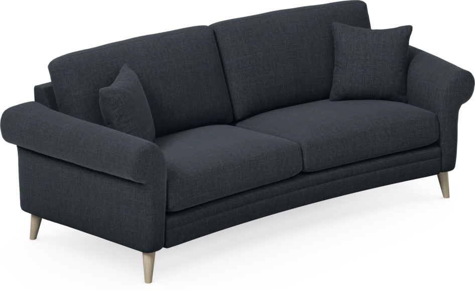 Eden - 2,5-sits soffa svängd - Blå