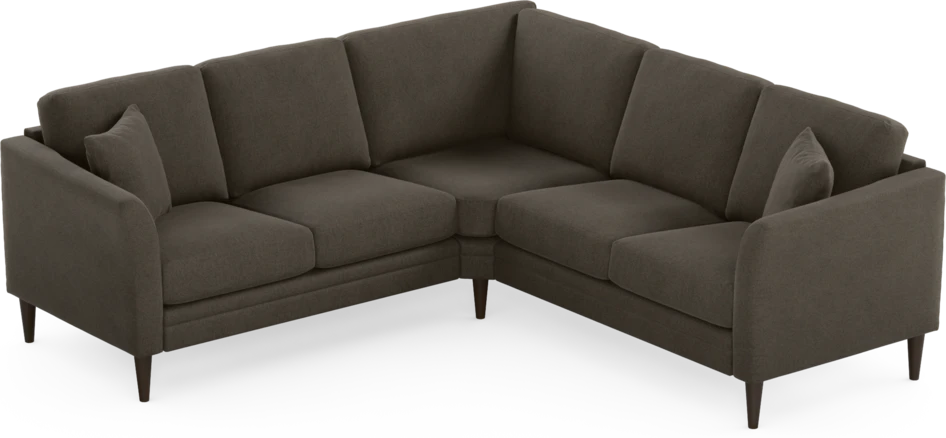 Eden - Hörnsoffa, 2+2-sits - Brun