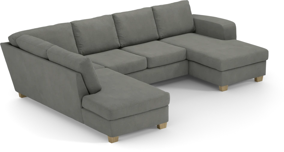 Friday - 3-sits soffa med divan vänster och schäslong höger - Grå