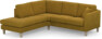 Eden - 2-sits soffa med divan - Gul