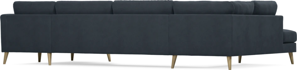 Bridge - 3-sits soffa med divan vänster och schäslong höger - Blå