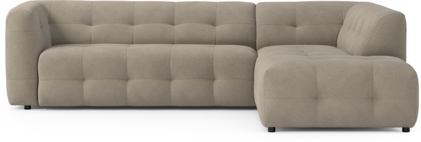 Bella - 3-sits soffa med divan höger - Beige