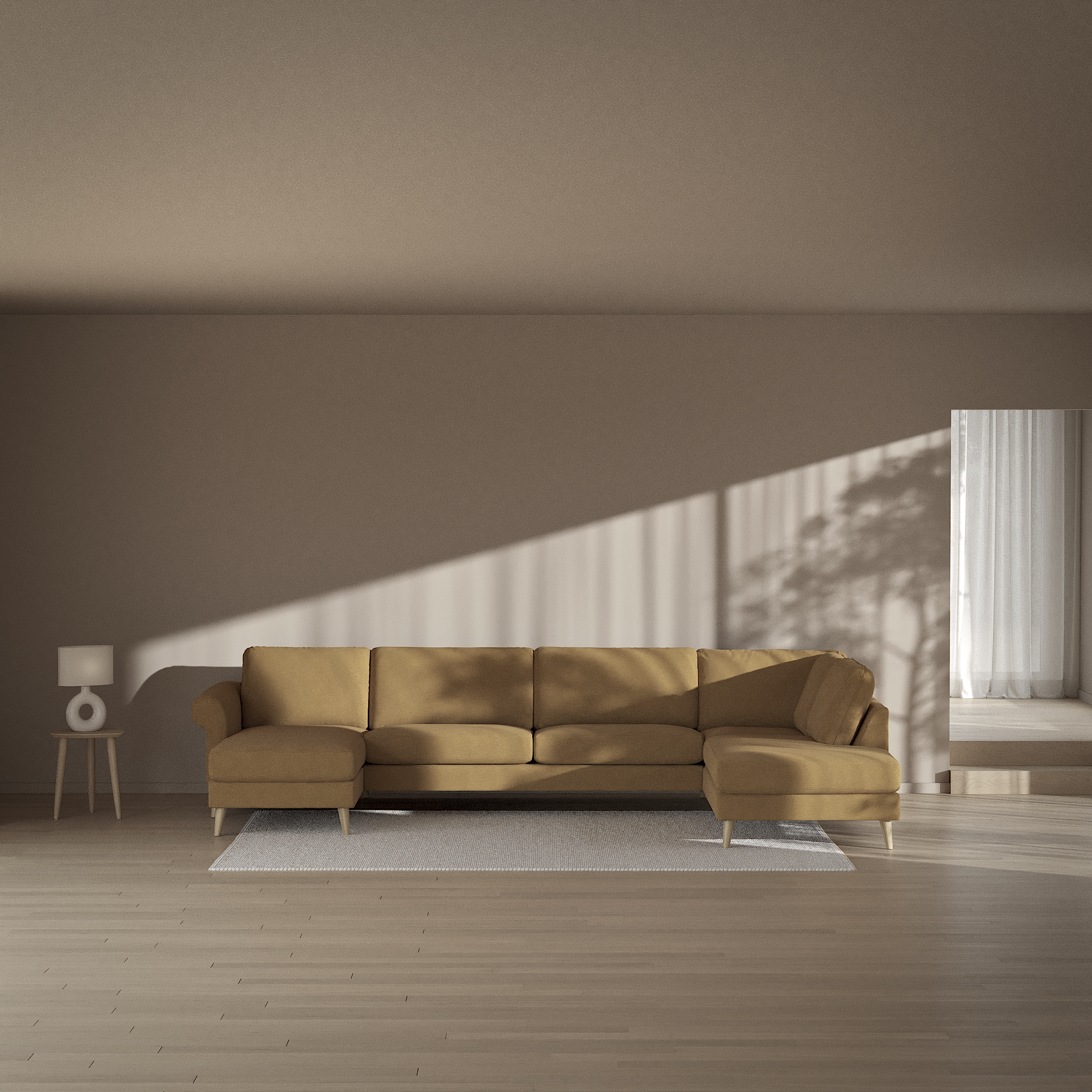 Bridge - 3-sits soffa med schäslong vänster och divan höger - inspiration