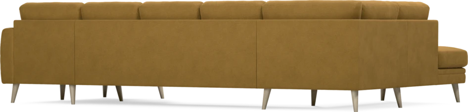 Eden - 3-sits soffa med divan vänster och schäslong höger - Gul