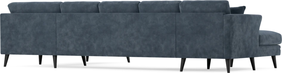 Eden - 3-sits soffa med schäslong vänster och divan höger - Blå