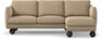 Madison - 2-sits soffa med schäslong höger - Beige