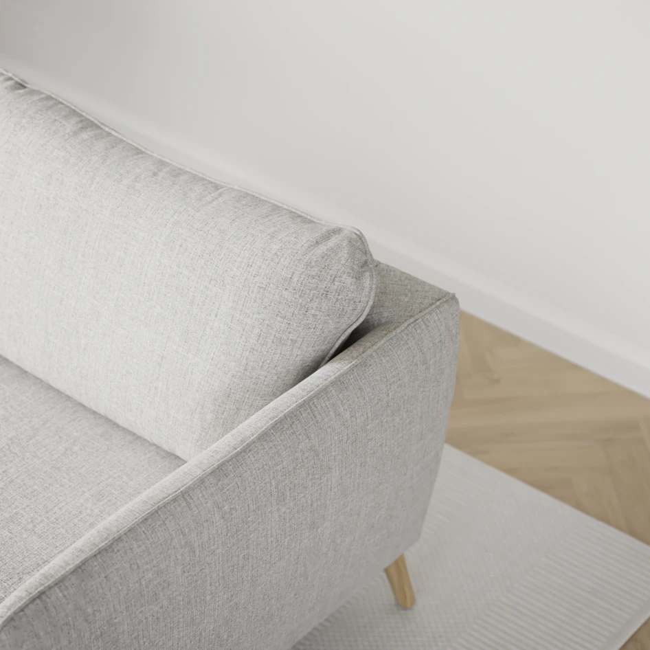 County - 2,5-sits soffa med divan vänster - Grå