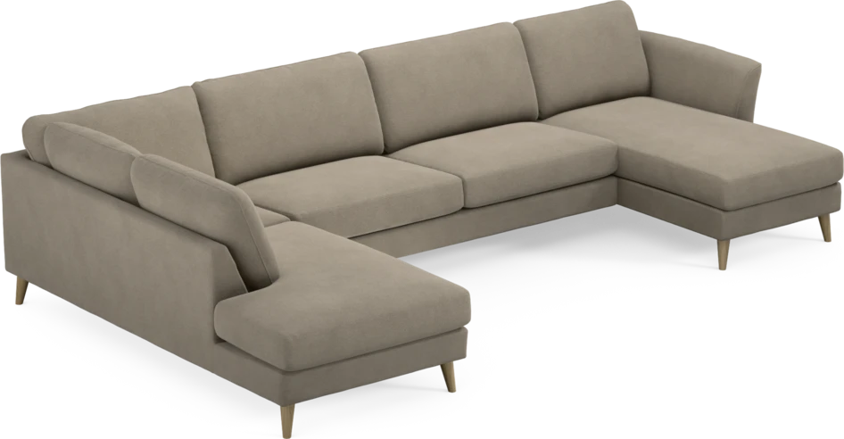 Bridge - 3-sits soffa med divan vänster och schäslong höger - Beige
