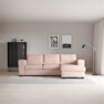 Friday - 3-sits soffa med schäslong höger - Rosa