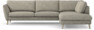 Madison Lux - 3-sits soffa med divan höger - Vit