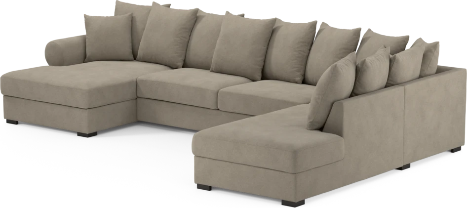 Town - 3-sits soffa med divan höger och schäslong vänster - Beige