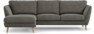 Madison Lux - 2-sits soffa med schäslong vänster - Grå
