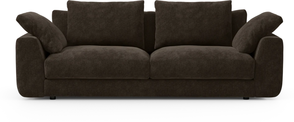 Amie - 3-sits soffa - Brun
