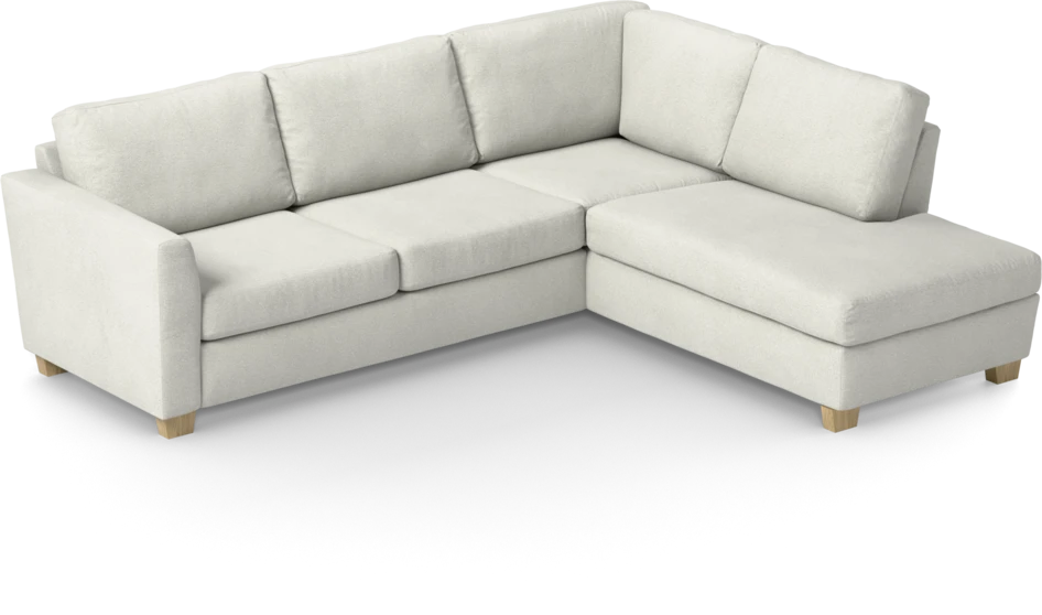 Friday - 2,5-sits soffa med divan höger - Vit