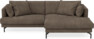 Harper - 4-sits med schäslong XL höger - Brun