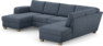 Friday - 3-sits soffa med schäslong vänster och divan höger - Blå