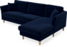 Eden - 2,5-sits soffa med schäslong - Blå