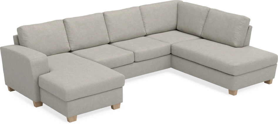 Friday - 3-sits soffa med schäslong vänster och divan höger - Beige