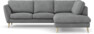 Madison Lux - 2-sits soffa med divan höger - Vit