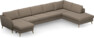 County - 4-sits soffa med schäslong vänster och divan höger - Beige