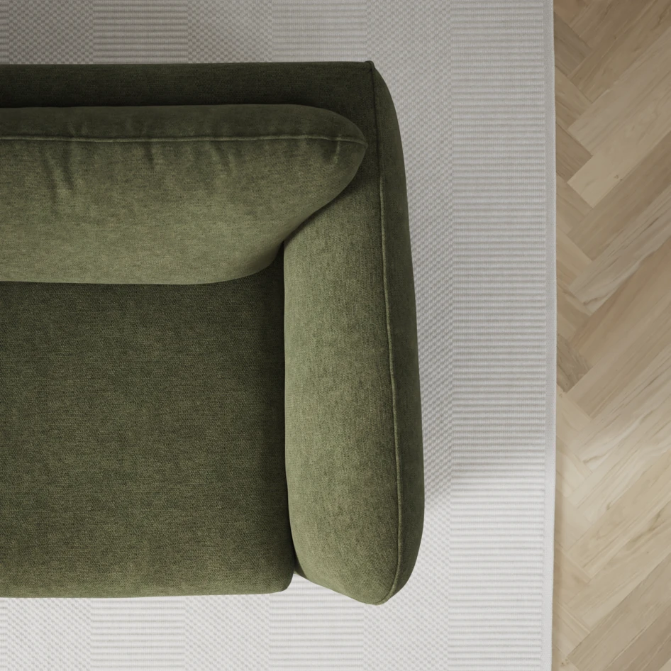 Madison Lux - Hörnsoffa 2+3-sits, hörn 1 - Grön