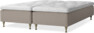 Delux Sense - Ramsäng, dubbelsäng med bäddmadrass - Beige