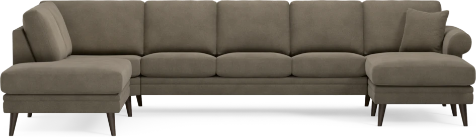 Eden - 3-sits soffa med divan vänster och schäslong höger - Beige