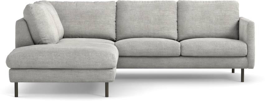 Madison Lux - 2-sits soffa med divan vänster - Grå