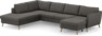 County - 3-sits soffa med divan vänster och schäslong höger - Brun