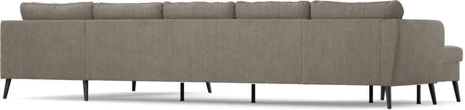 County - 4-sits soffa med schäslong vänster och divan höger - Brun