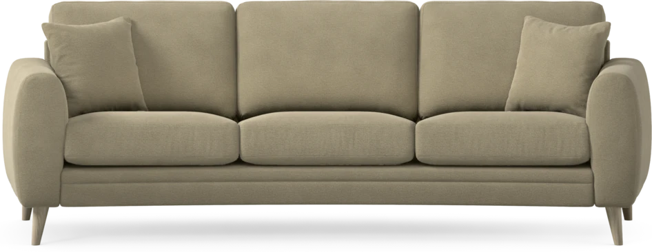 Eden - 3-sits soffa svängd - Beige