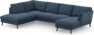 Madison Lux - 2-sits soffa med divan vänster och schäslong höger - Blå