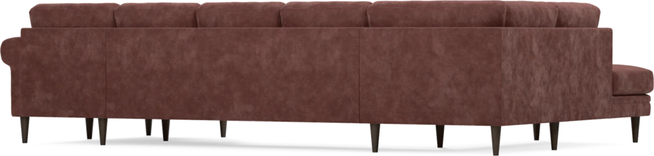 Eden - 3-sits soffa med divan vänster och schäslong höger - Röd
