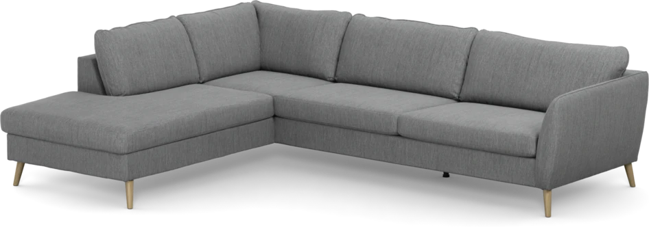 County - 2,5-sits soffa med divan vänster - Grå