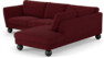 Madison Lux - 2-sits soffa med divan höger - Röd