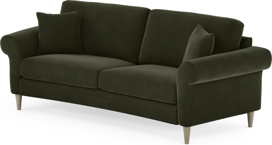 Eden - 2,5-sits soffa svängd - Grön