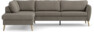 County - 2,5-sits soffa med divan vänster - Brun