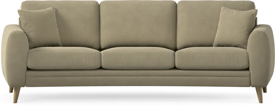 Eden - 3-sits soffa svängd - Beige