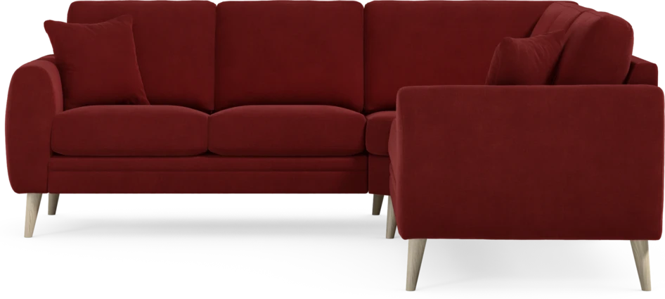 Eden - Hörnsoffa, 2+2-sits - Röd