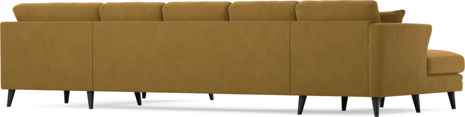 Eden - 3-sits soffa med schäslong vänster och divan höger - Gul