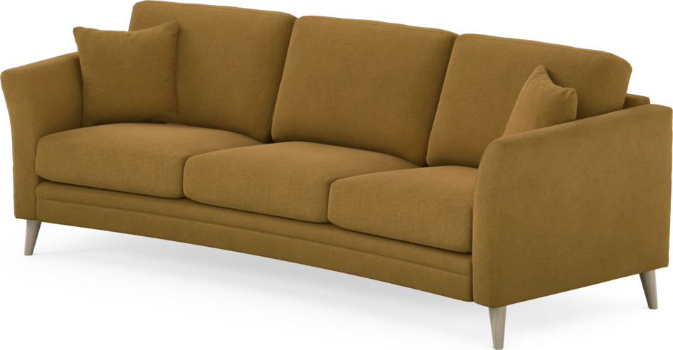 Eden - 3-sits soffa svängd - Gul