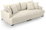 Rossi - 3-sits soffa, hel dyna - Vit