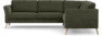 Bridge - Hörnsoffa, 3+2-sits - Grön
