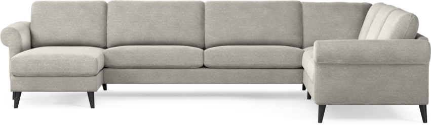 Bridge - Hörnsoffa, 3+2-sits med schäslong vänster - Grå