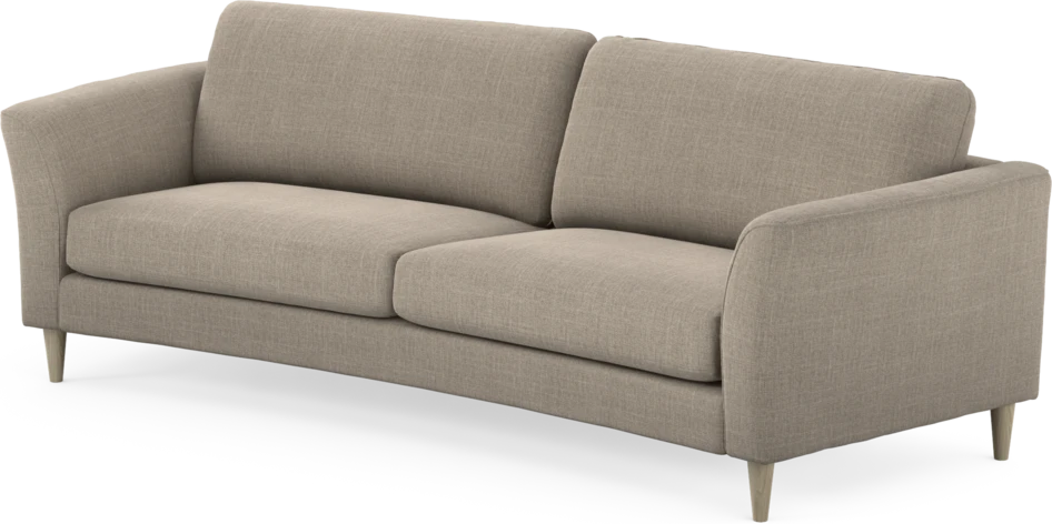 Bridge - 3-sits soffa svängd - Beige